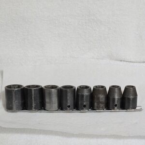 VTG 70s TrueCraft Japan Socket Set‎ 1/2" Drive Chrome Vanadium 43614–43628 SAE
